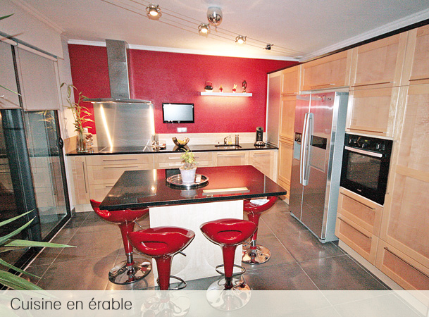 Cuisine en érable Atelier du Garo à Plouguin